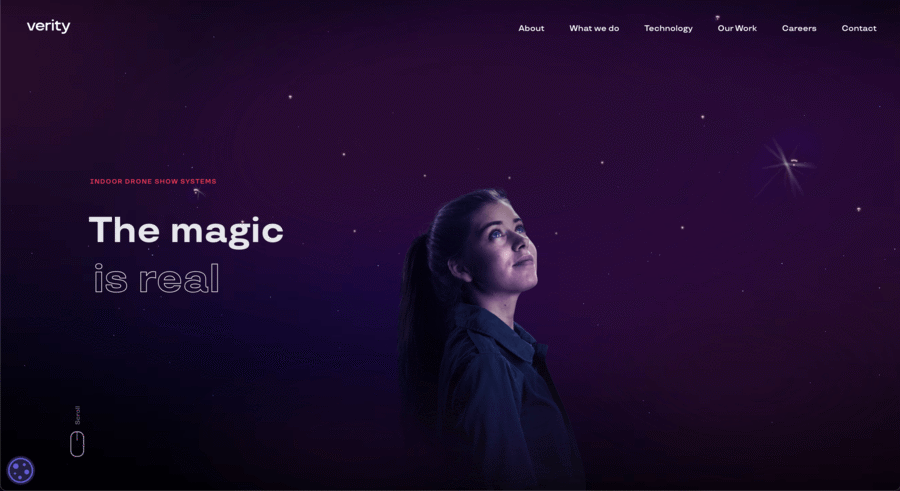 Психологія кольору у веб дизайні, фіолетовий, Verity | Generator-Online.com
